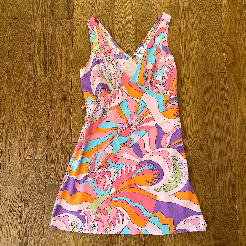 Princess Polly Multi-Color Psychedelic Mini Dress